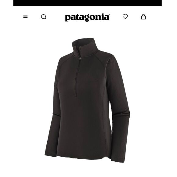 Patagonia Women's Capilene Midweight Zip Black XL Baselayer Outdoor Regulator - Picture 5 of 7